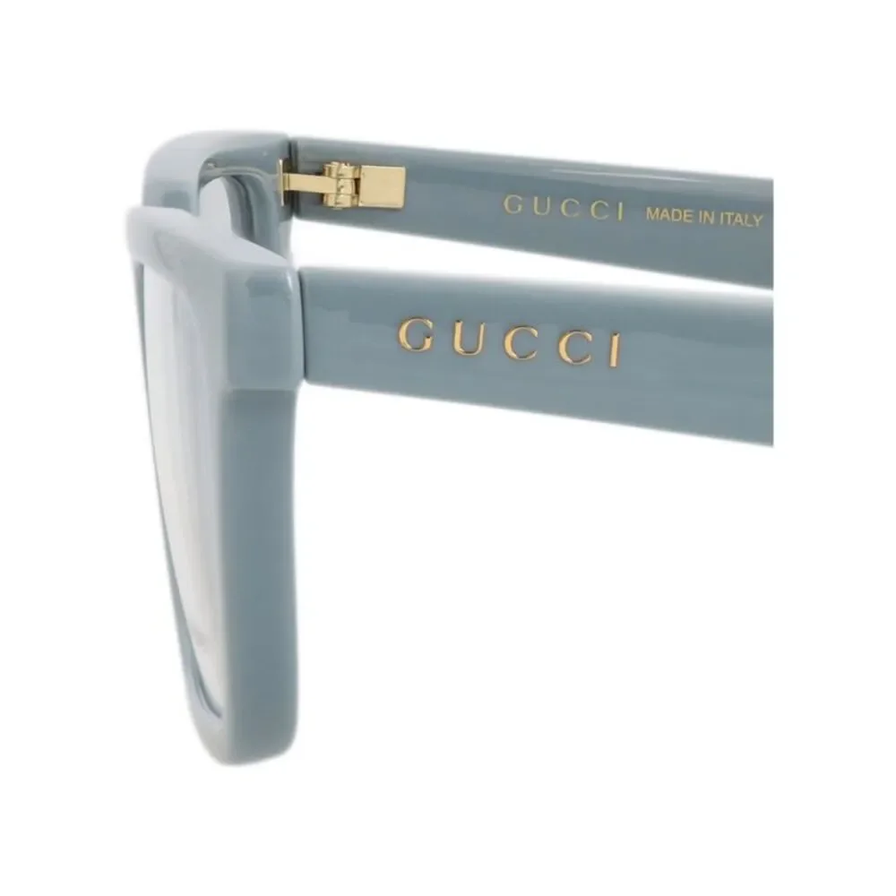 Gucci Square-Frame Injection Optical Frames Blue Mens
